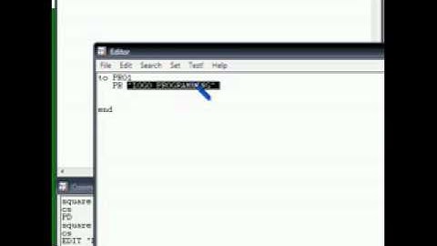 LOGO Programming 3  Procedure Edit to