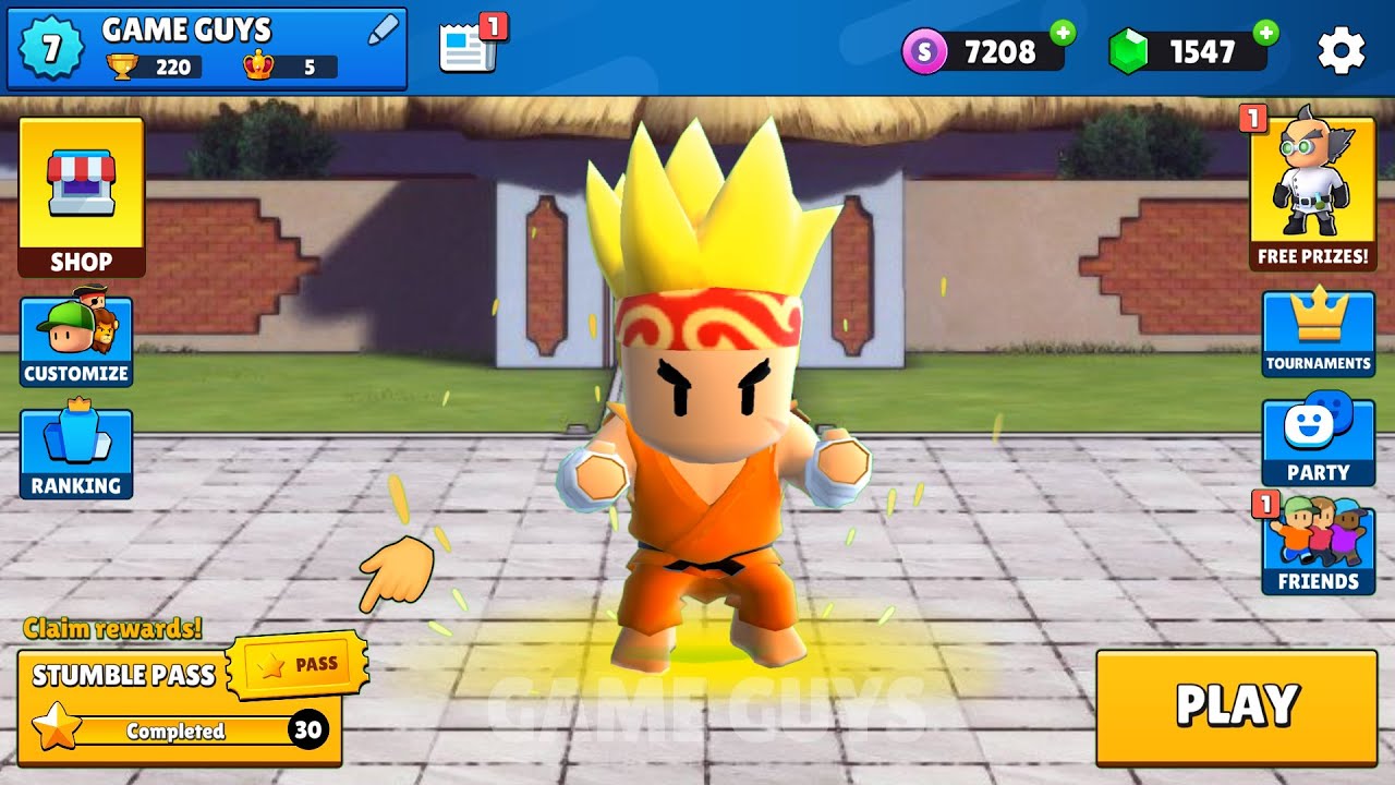 New Skin GOKU SSJ in Stumble Guys 0.46