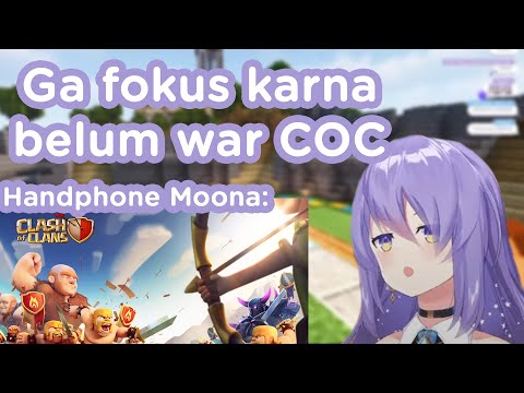Moona ga konsen karna belum Clan War COC | Moona Hoshinova hololive-ID