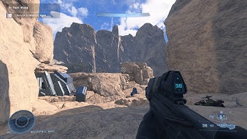 (Early WIP) Zeta Halo Desert Biome in Forge -- Halo Infinite Forge Showcase