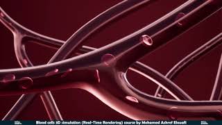 3D Blood cell simulation #medical #biology #realtime screenshot 5