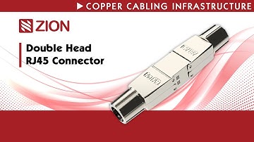 Double Head RJ45 Connector Networks Adapter - CAT6a(CAT7), CAT6 for Ethernet installation cable