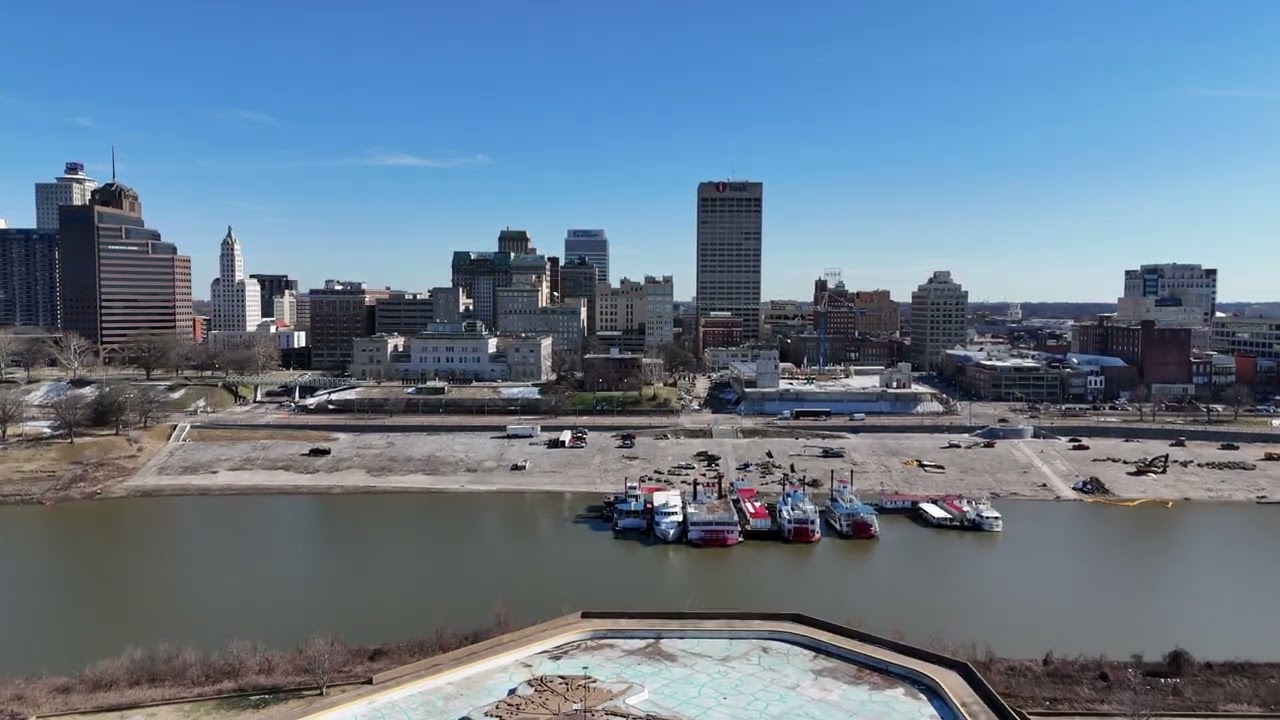 Downtown Memphis Drone Fly Through