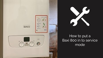 How to put a Baxi 800 in to service mode || Boiler Training