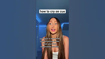 How to cry on cue FAST #actingtips
