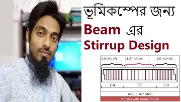Stirrup design for beam #Earthquake_resistant