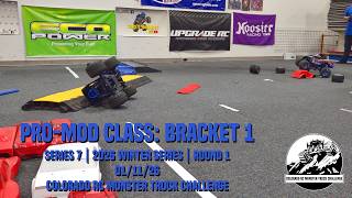 Pro-Mod Class: Bracket 1 - Colorado RC Monster Truck Challenge- 2026 Series Opener | S7E3