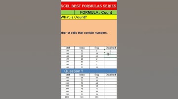 EXCEL 100 Days 100 Formula | Day 3 #excelbasics #excel #exceltips #excelworld #myexceltutor