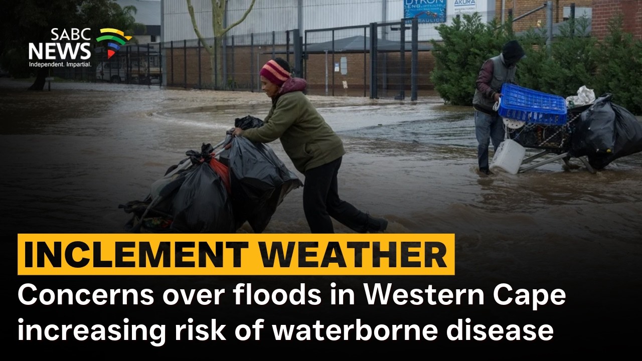 Concerns over floods in Western Cape increasing risk of waterborne disease - YouTube