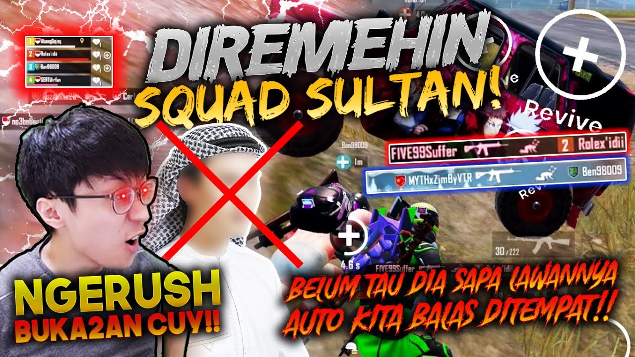 DIREMEHIN SQUAD SULTAN!! DIRUSH BUKA2AN! KITA BIKINN MENYESALL – PUBG MOBILE