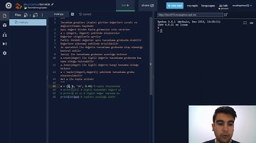 Kolay Yoldan Python Programlama Öğrenin - Ders 018 - Tanımlama Grupları