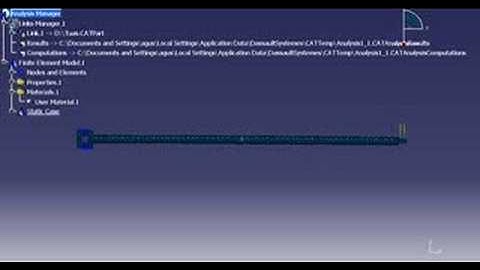 CATIA: Deformation at Generative Structural Analysis