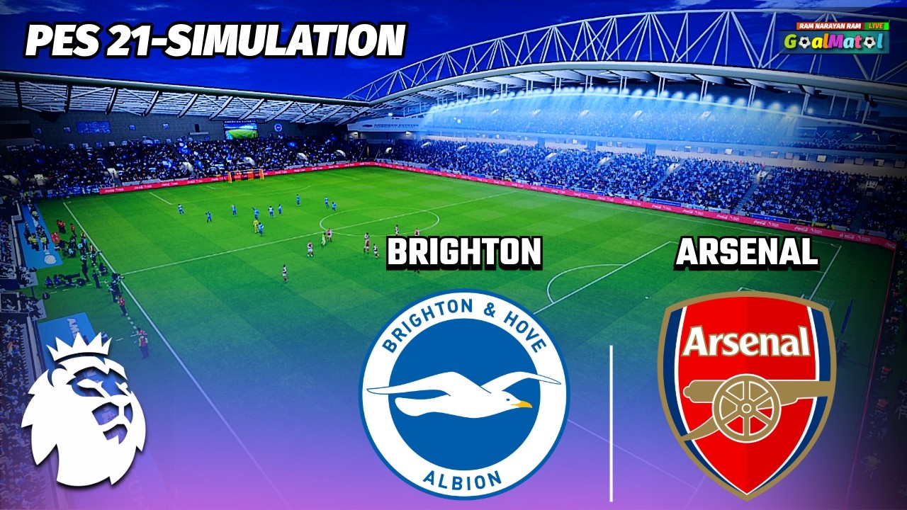 🔴 Brighton vs Arsenal | Premier League | PES 2021 Simulation 2025/2026 HD