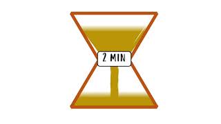 Temporizador 2 MINUTOS reloj de arena . 2 minute sandwatch timer