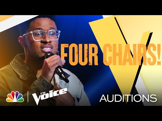 Zae Romeo's Vulnerable Performance of Harry Styles' Falling - The Voice Blind Auditions 2021 class=