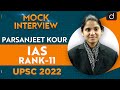 Parsanjeet kour ias rank11  upsc cse 2022  english medium  drishti ias english