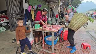 My daily life with my grandparents: Picking vegetables - going to the market - cooking