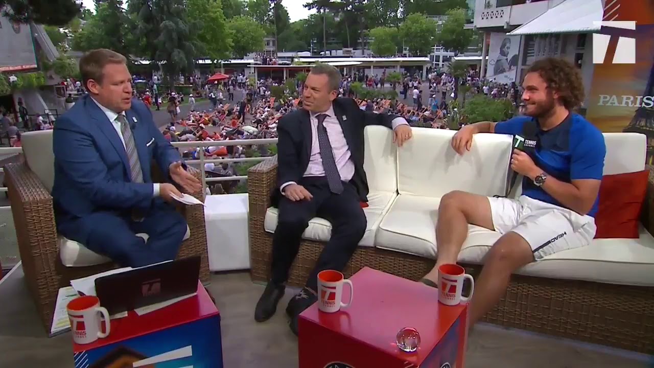 Marco Trungelliti Roland Garros Tennis Channel Desk Visit Youtube Marco Trungelliti Roland Garros Tennis Channel Desk Visit Youtube