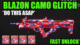 *NEW* BLAZON CAMO GLITCH MW3! *DO THIS ASAP* FAST UNLOCK GLITCH MW3! MW3 GLITCHES! WARZONE GLITCH!