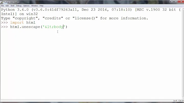 How to Unescape (Decode) HTML Entities in a String in Python programming language