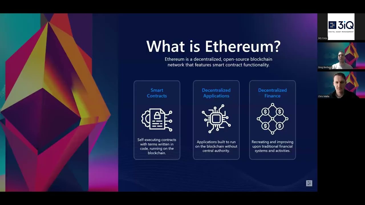 3iQ Webinars | The Next Big Investment Opportunity: Ethereum ETFs and  Staking Rewards