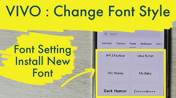 VIVO T2 5G : How to Change Font Style