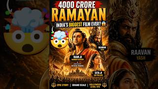 biggest budget movie 🤯4000crore.. 💵 #ramayan #bollywoodmovies #moviereview #viralshorts
