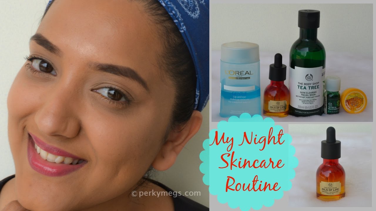 Night Time Skin Care Routine Indian Skin Care Perkymegs YouTube