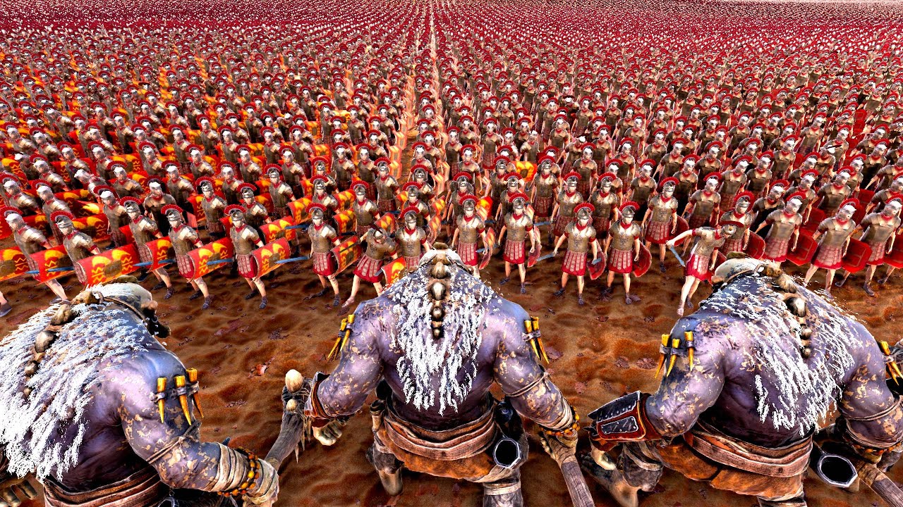 600.000 PRAETORIANS ROMAN GENERALS vs 10.000 TROLLS | Ultimate Epic Battle Simulator 2