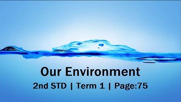 2nd standard  Term1 EVS "Our Environment"