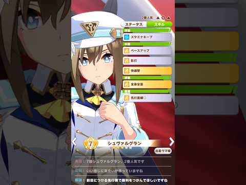 [ウマ娘]僕っ娘で可愛いシュヴァルグランのパドックポーズ