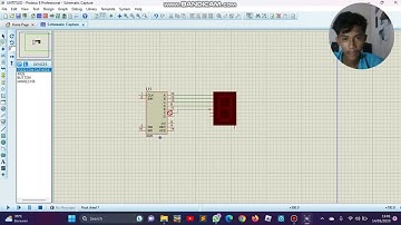 TUTORIAL RANGKAIAN COUNTER UP 7 SEGMENT MENGGUNAKAN PROTEUS 8~