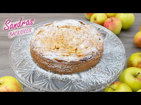 Apfelkuchen Rezept - einfach und lecker | Apfelkuchen in Springform | in 10 min bereit für den Ofen
