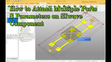 How to Attach Multiple Ports S Parameters on SIwave Component