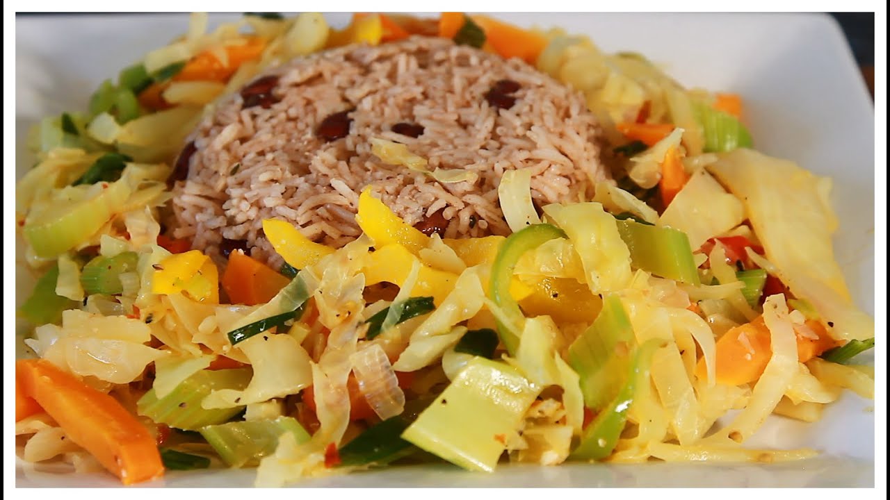 Meat Free Monday Steamed Cabbage With Rice & Peas | Chef Ricardo Cooking | #MeatFree #Monday 