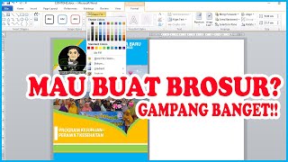GAMPANG BANGET! Cara Membuat Brosur PPDB Sekolah di Microsoft Word Khusus Pemula - Desain Brosur PDF