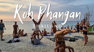 Zen beach. Koh Phangan Island. Friday party. Thailand 2024
