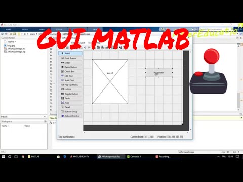 How to create GUI interface Matlab Tutorial  | GUI MATLAB شرح  [ PART 1]