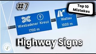 Highway Signs and Boards | Episode 7 | Top10 German Driving Test Mistakes