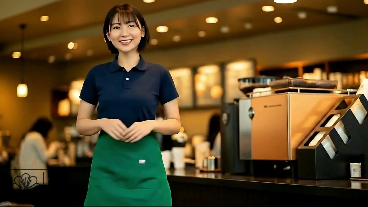 後ろ姿美人 | コーヒーショップで自由に働く女性は美しい・Women who work freely at coffee shops are beautiful.