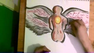 Asmr - Drawing With Charcoal Pastel Soft Sound 