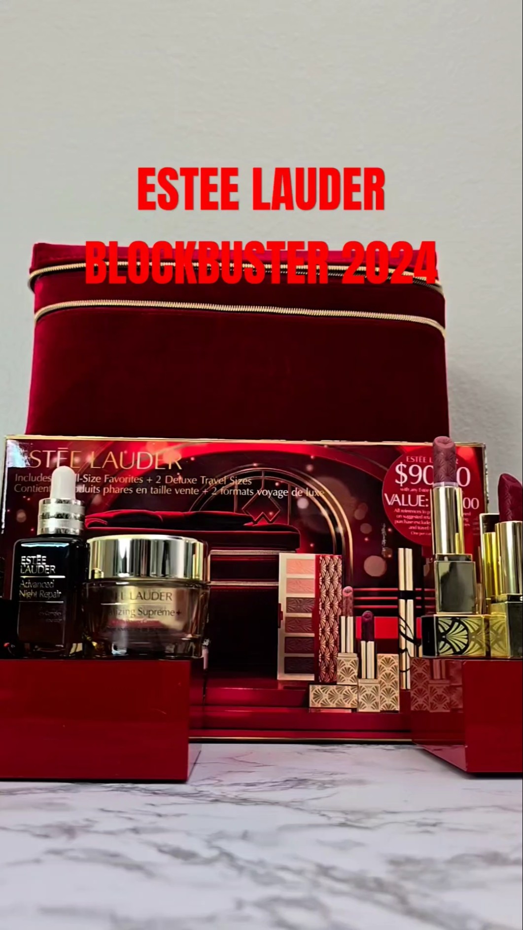 ESTEF LAUDER 2024クリスマス 2024 Estee Lauder Holiday Beauty Box Blockbuster 11 Piece