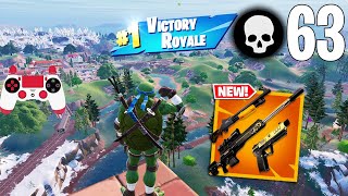 63 Elimination Solo Vs Squads Gameplay Wins (NEW Fortnite Chapter 5 PS4 Controller)