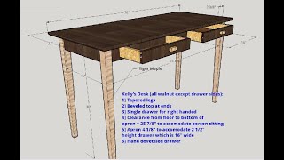 Building a unique & classy desk #1 (with drawer fronts and aprons cut from a single piece of wood). by James R Vander Schaaf 267 views 2 years ago 9 minutes, 39 seconds
