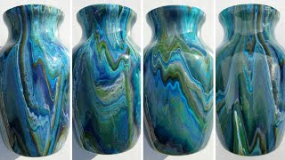 Dirty Cup Pour on a vase/Must see! / Acrylic pouring / Fluid Art (53)