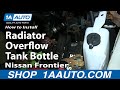 How to Replace Radiator Overflow Bottle 1998-2004 Nissan Frontier