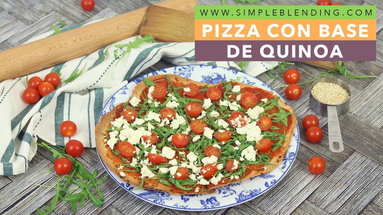 DEBES PREPARAR ESTA PIZZA DE QUINOA Y SIN HARINAS | Pizza saludable de quinoa con rúcula