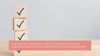 5 Ways to Analyze Your Feedback Before Delivering Constructive Criticism | PSYCHOLOGY TIPS