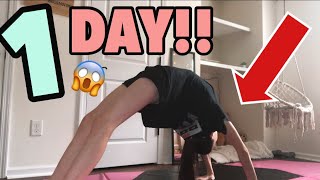 How To Get A Backbend In One Day