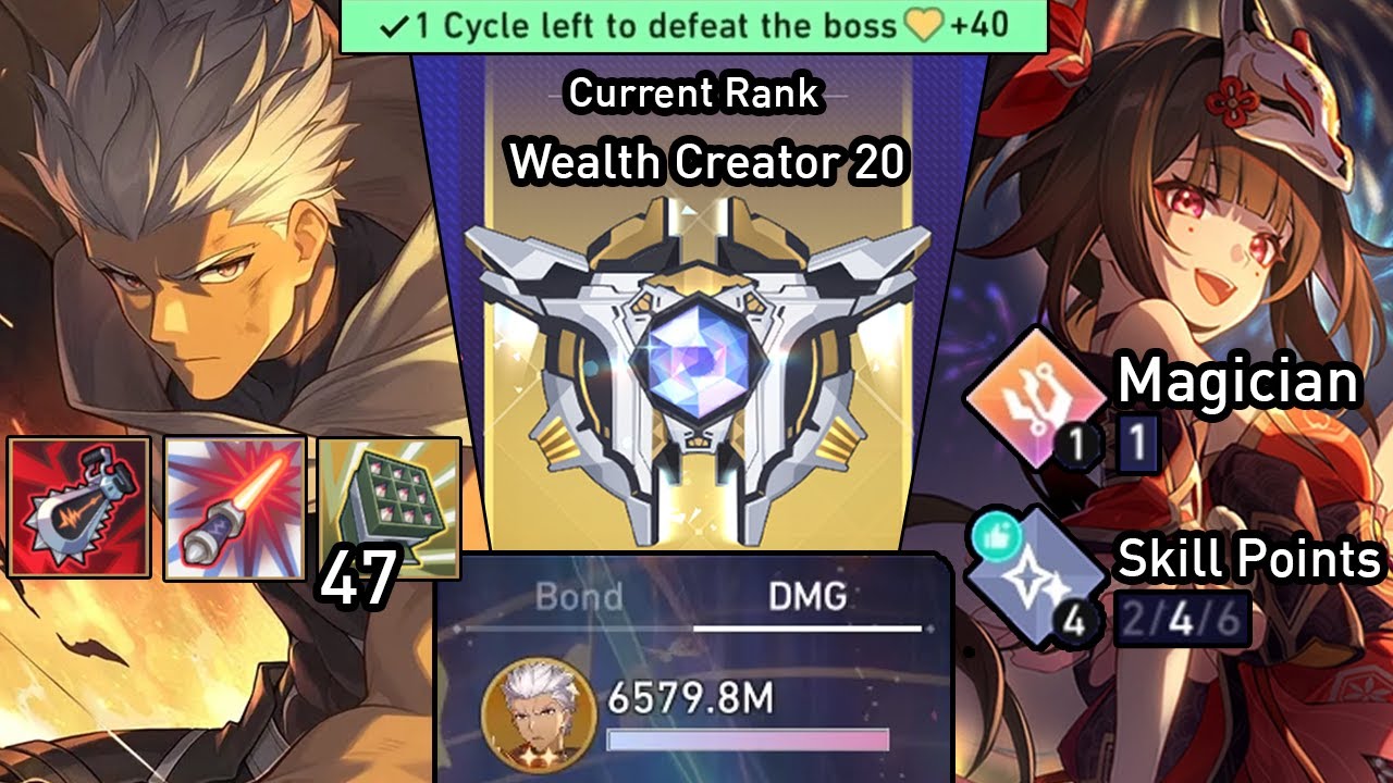 Archer Unlimited Turn Works! Archer Magician & Skill Point Team Full Run | Currency Wars